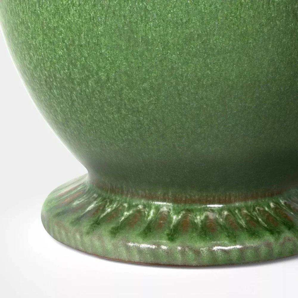 Tall Ceramic Vase Reactive Glaze Green - Threshold, Target